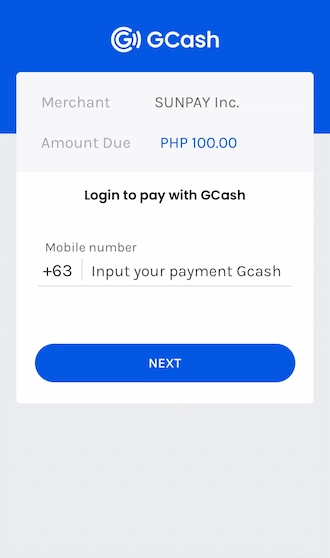 Step 4: To make a payment, members please log in to your GCash account via the phone number registered with GCash.