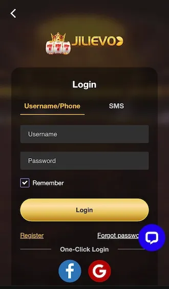 JILIEVO Login Via Username/Phone