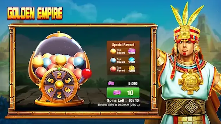 Experience playing Golden Empire to win big